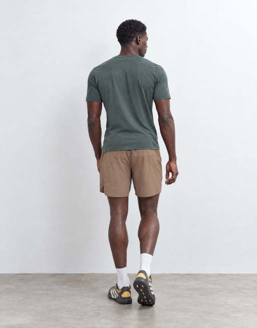 adidas Running Essentials shorts in khaki, 6 of 9