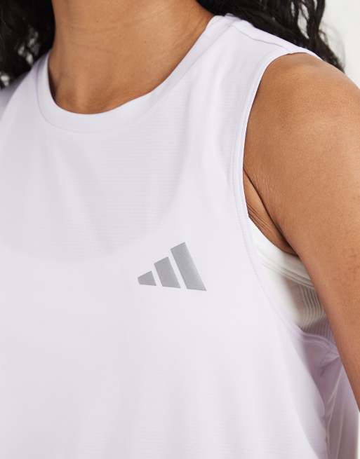 adidas Running Essentials singlet in frozen purple, 3 of 4