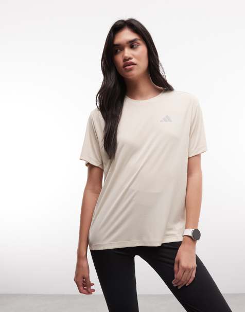 adidas Running Essentials T-shirt i beige - view 1
