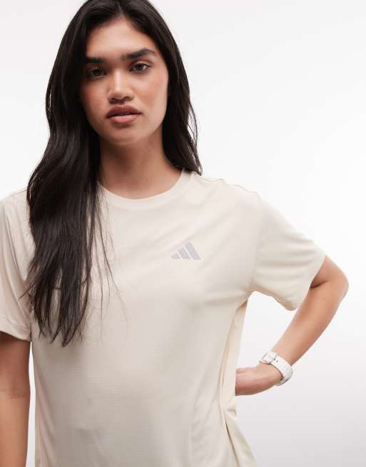 adidas Running Essentials T-shirt in stone, 5 di 5
