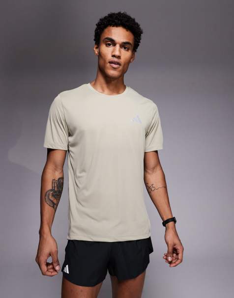 adidas Running – Essentials – T-shirt w kolorze khaki - view 1