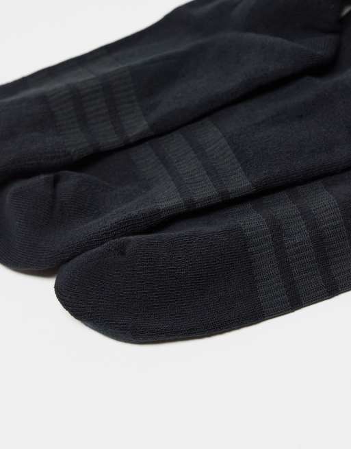 adidas Running essentials trainer socks in black 3 pack, 3 of 3