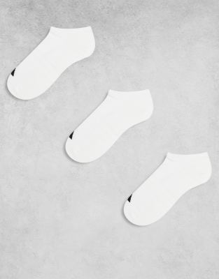 adidas Running essentials trainer socks in white 3 pack