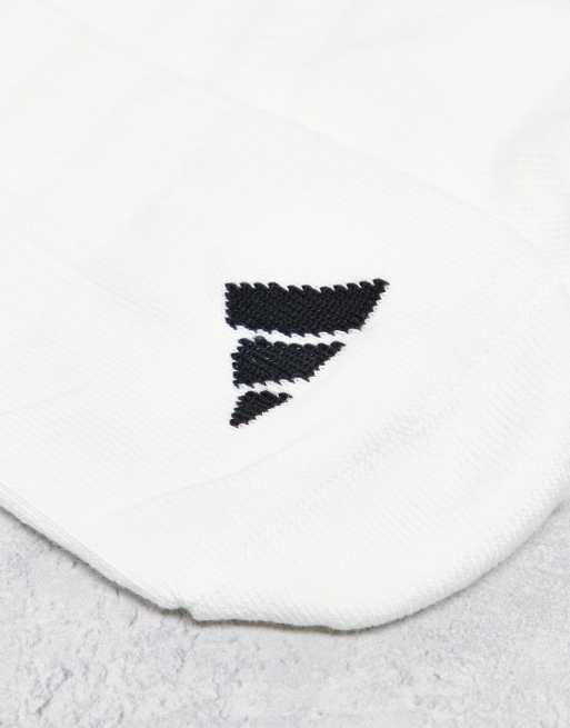 adidas Running essentials trainer socks in white 3 pack, 2 of 3