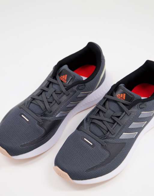adidas - Running - Falcon 2.0 - Sneakers in donkergrijs en beige