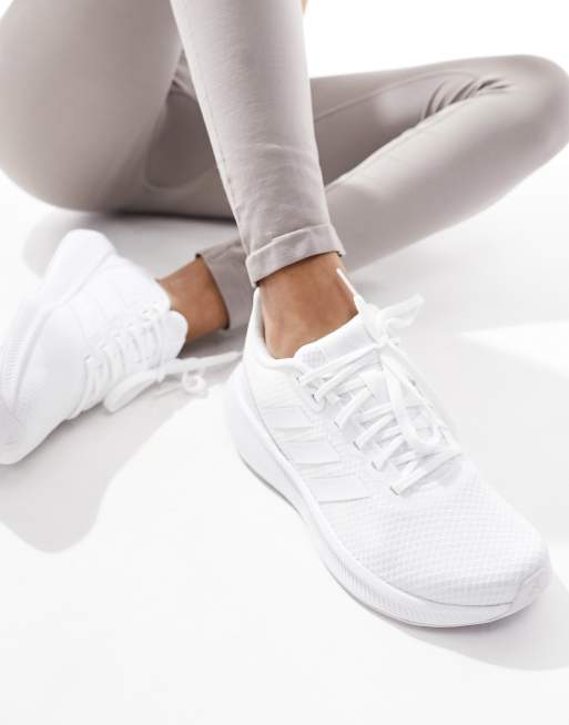 adidas Running Falcon 3.0 sneakers in white ASOS