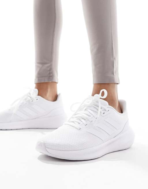 Adidas women's falcon running shoes white hotsell