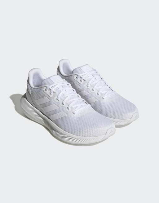 Adidas falcon hot sale white asos