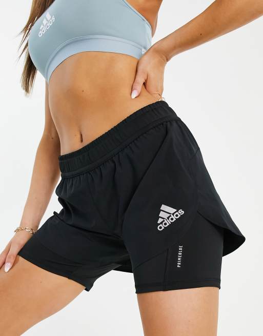 adidas Running Fast shorts in black