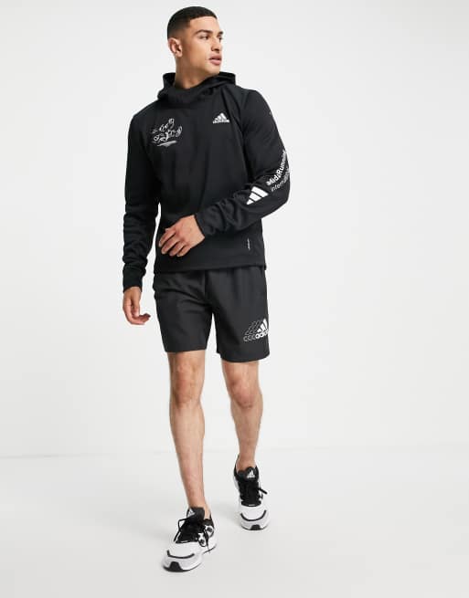 Adidas running shop hoodie mens