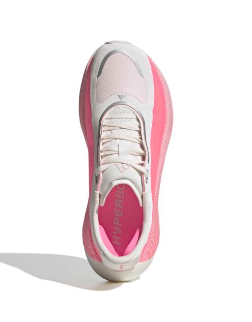 adidas Running Hyperboost Edge sneakers in off white and pink, 4 of 5