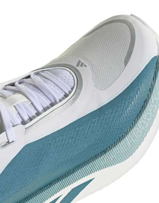 adidas Running Hyperboost Edge sneakers in white and blue, 2 of 5