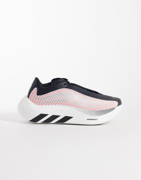 adidas Running Hyperboost Euphoria sneakers in white and orange - view 1