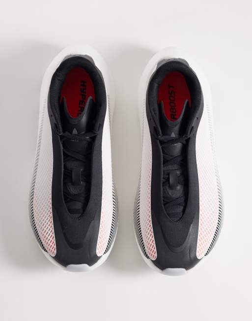 adidas Running Hyperboost Euphoria sneakers in white and orange, 2 of 5