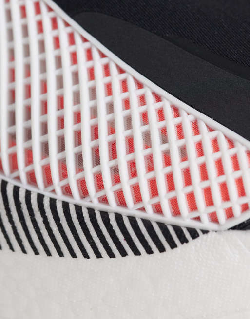 adidas Running Hyperboost Euphoria sneakers in white and orange, 3 of 5