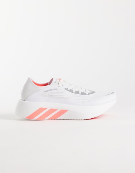 adidas Running Hyperboost Run sneakers in wit en roze - view 1