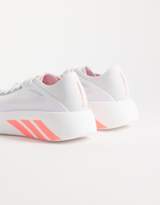 adidas Running Hyperboost Run trainers in white and pink, 3 of 5