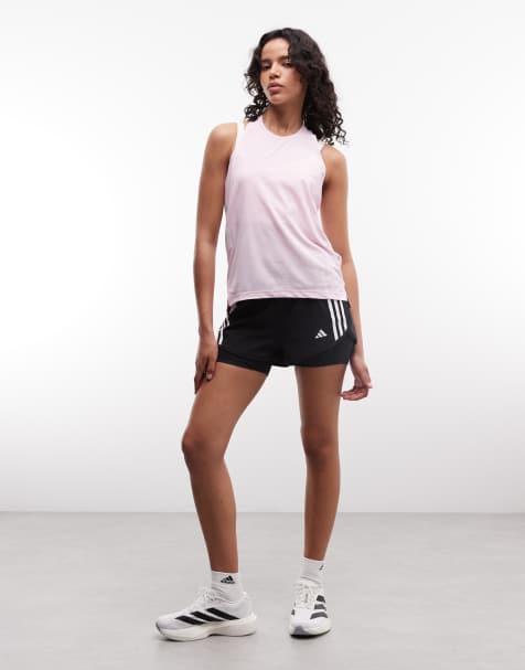 adidas Running - Iconic - Lyserød tanktop - view 1