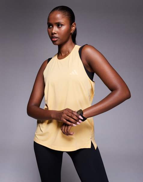 adidas Running - Iconic - Top senza maniche arancione - view 1