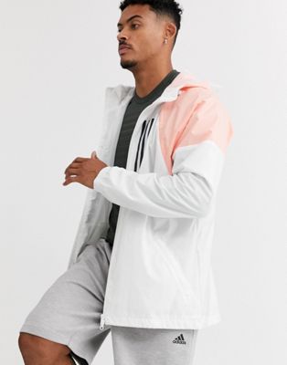 adidas Running jacket in white | ASOS