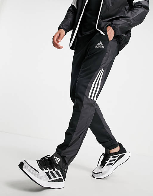 adidas Running joggers with BOS logo in black