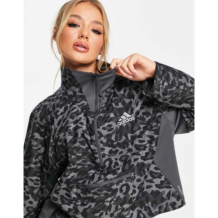 Adidas leopard jacket online