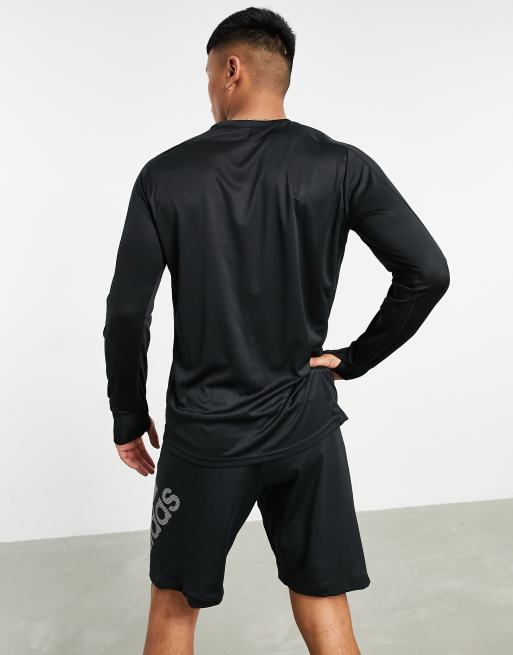 adidas Running long sleeve t-shirt in black, 2 of 4