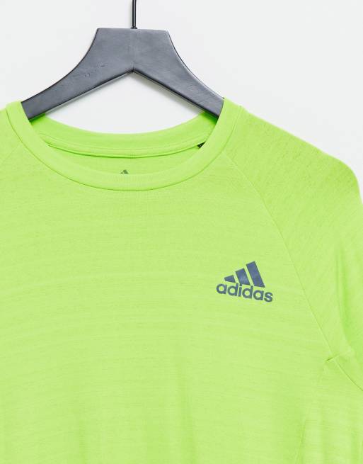 Lime green adidas store t shirt