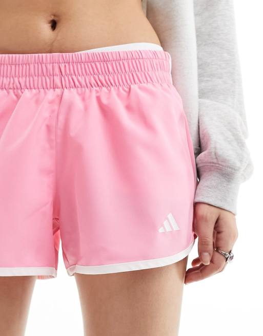 adidas Running M20 shorts in pink and white, 5 of 5