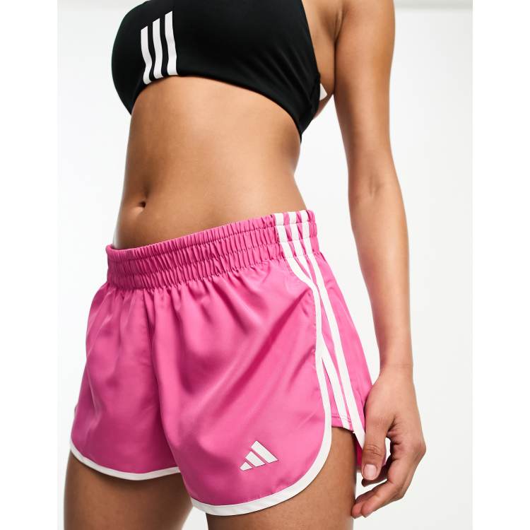 adidas Running Own The Run 3 inch M20 shorts in pink