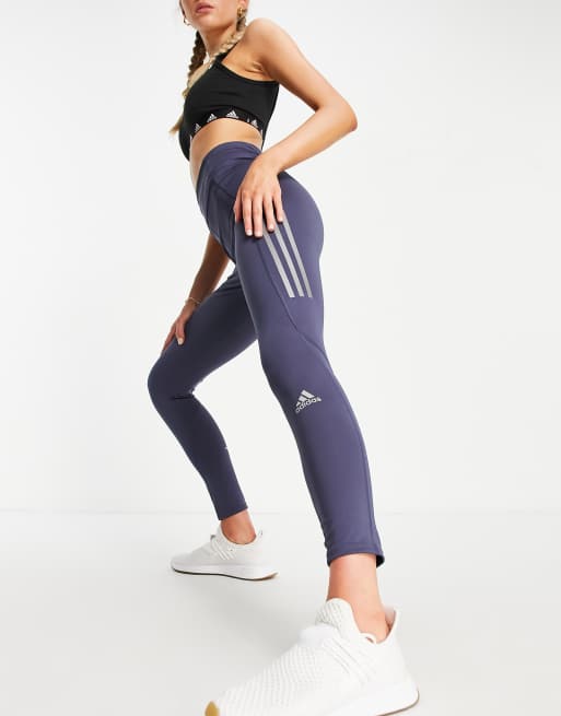 adidas Running Own The Run 7/8 leggings in navy