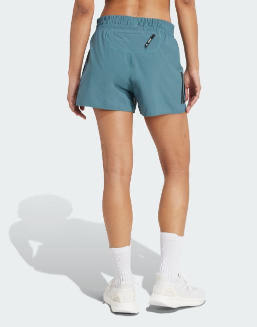 adidas Running – Own The Run – Blågröna shorts, 3 av 5