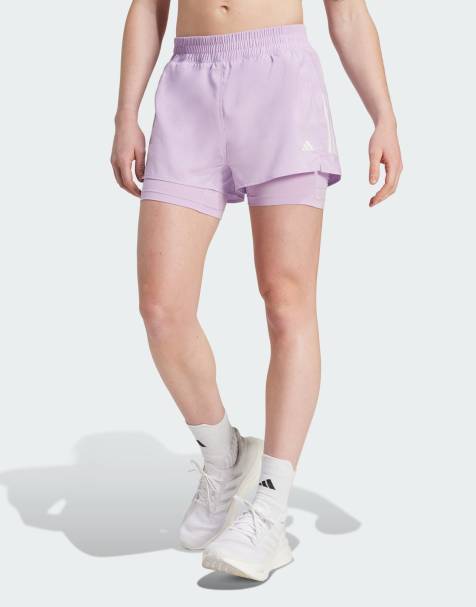 adidas Running - Own The Run Climacool - 2-in-1-Shorts in Powder Plum-Lila