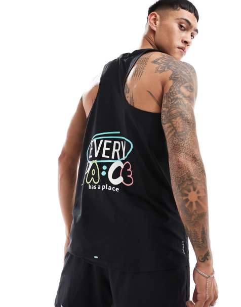 adidas Running Own The Run tank in black