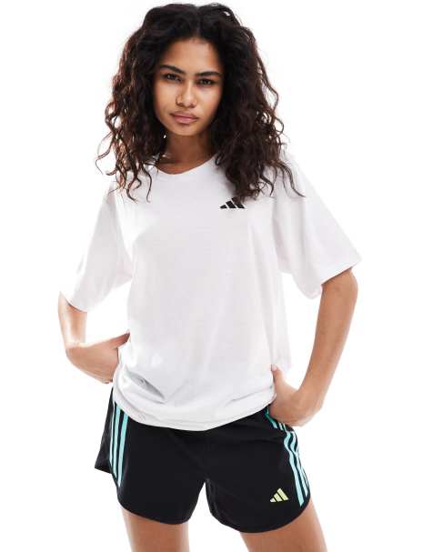 adidas Running – Own The Run – Czarny top z zamkiem pod szyją - view 1