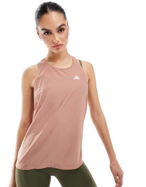 adidas Running – Own The Run – Czerwony podkoszulek bez rękawów