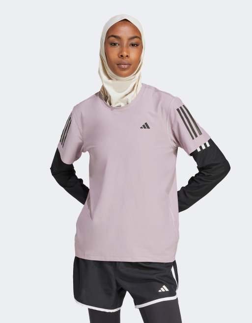 adidas Running – Own The Run – Fioletowy T-shirt