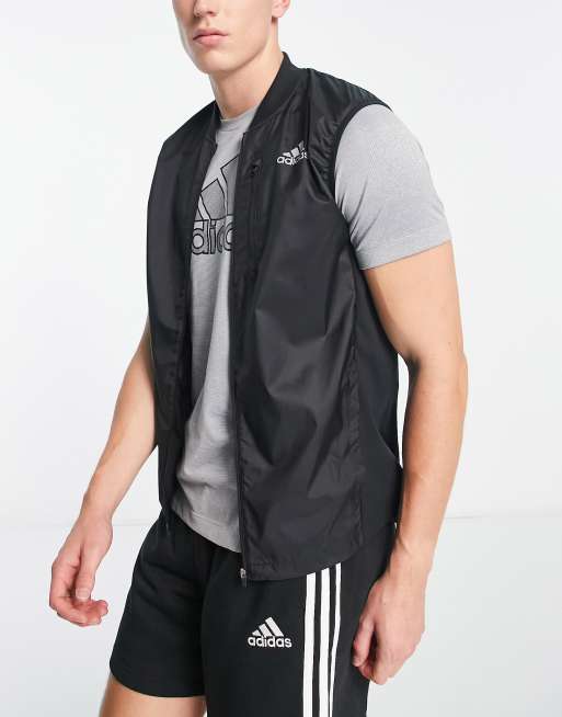 adidas Running Own The Run gilet in black