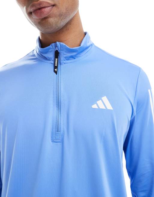 adidas Running Own the run half-zip in blue fusion, 4 of 4
