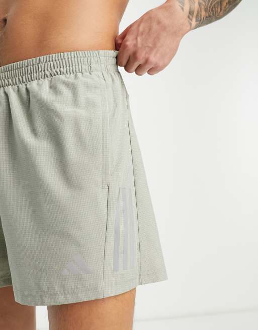 adidas Running - Own The Run Heather - Short - Kaki, 4 de 4