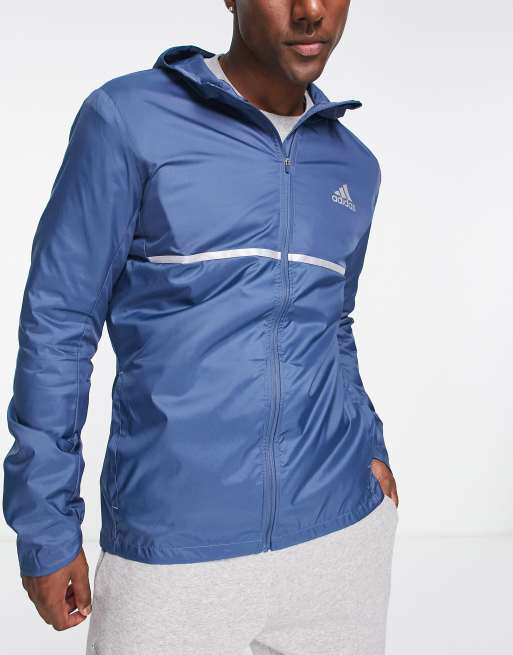 Own the Run Hooded Running Windbreaker