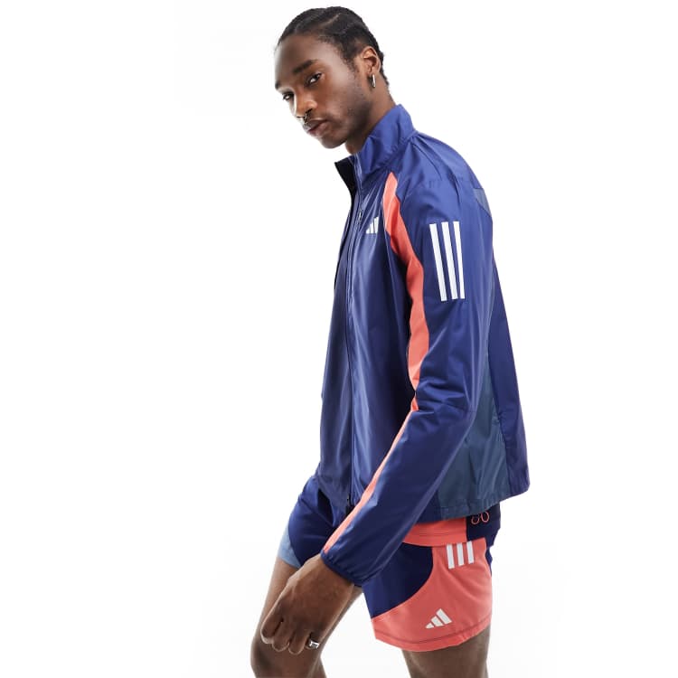 Adidas running jacket online orange