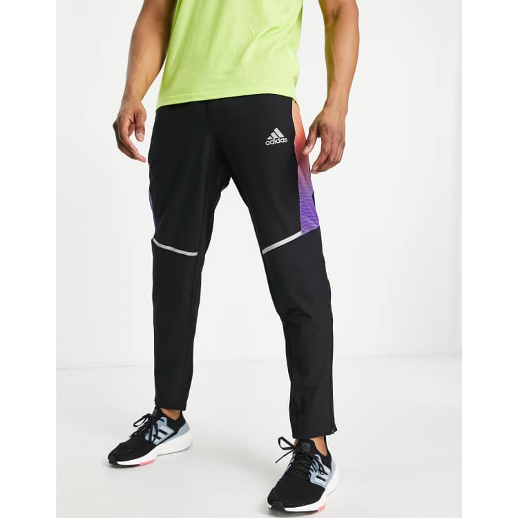 adidas Running Own The Run joggers in black and multi | ASOS
