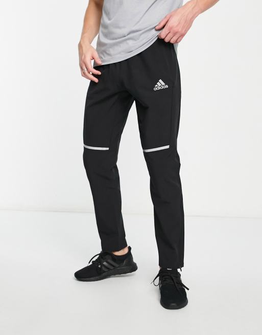 adidas Running joggers with reflective detail in black