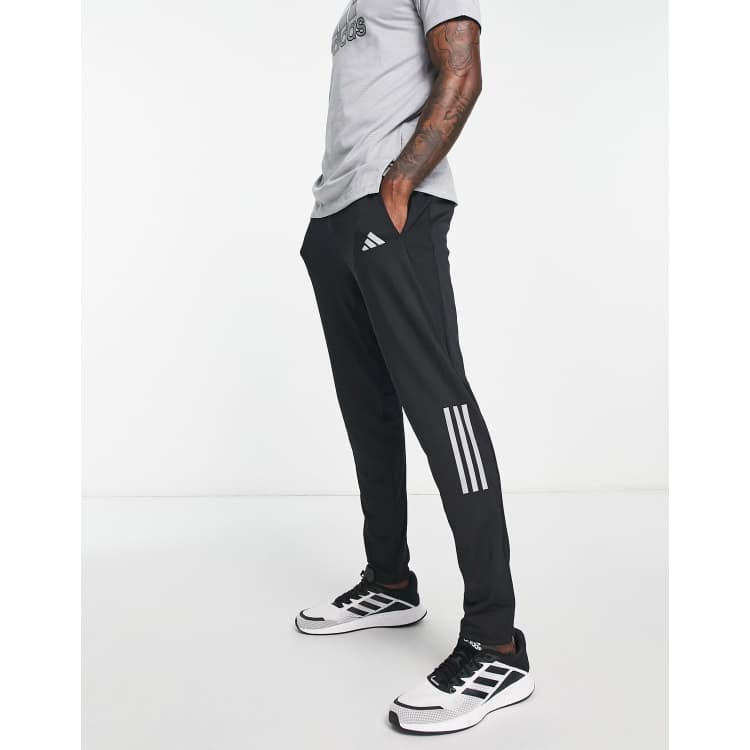 ASOS Tapered Cropped Jogger In Poly Tricot in Black for Men