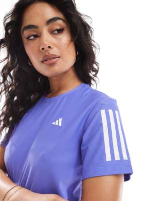 adidas Running - Own The Run - Lauf-T-Shirt in Blau