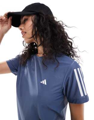 adidas Running - Own The Run - Lauf-T-Shirt in Blau