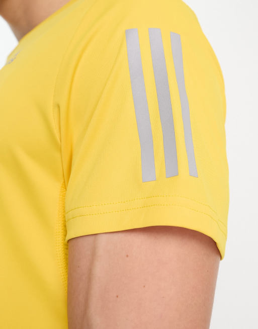 adidas Running – Own The Run – Lauf-T-Shirt in Gelb, 4 von 4