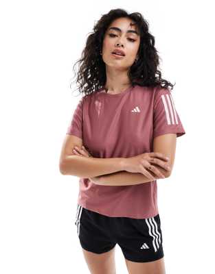 adidas Running - Own The Run - Lauf-T-Shirt in Rot