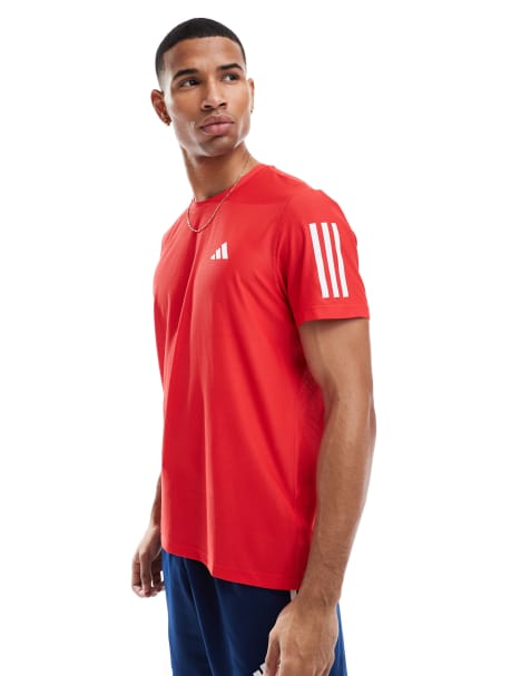 adidas Running – Own The Run – Lauf-T-Shirt in Rot - view 1